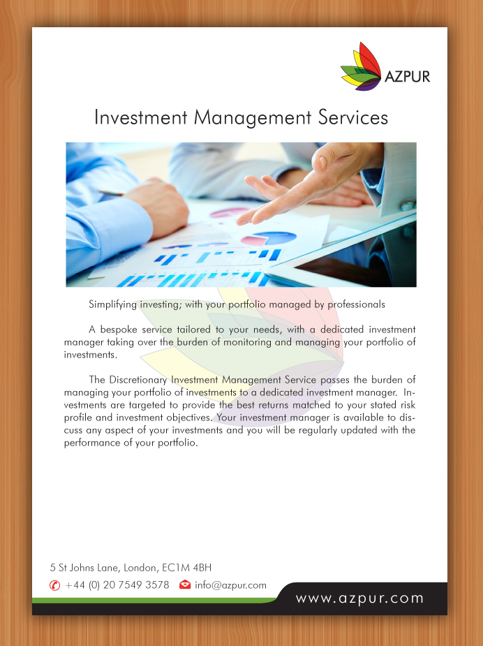 Design de Brochure par Sbss pour Azpur LLP | Design #2970759