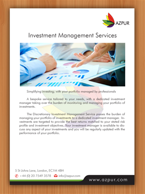 Brochure Design by Sbss for Azpur LLP | Design: #2970759