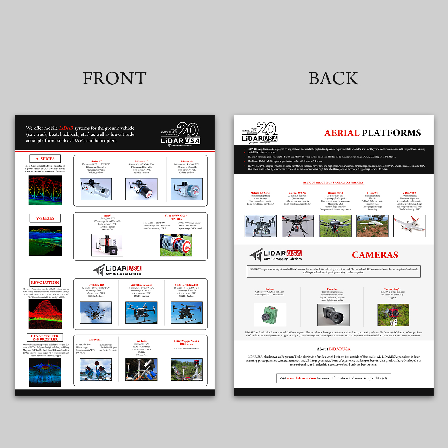 Flyer Design by SWASTIK for Fagerman Technologies Inc. LiDAR USA | Design #21161939