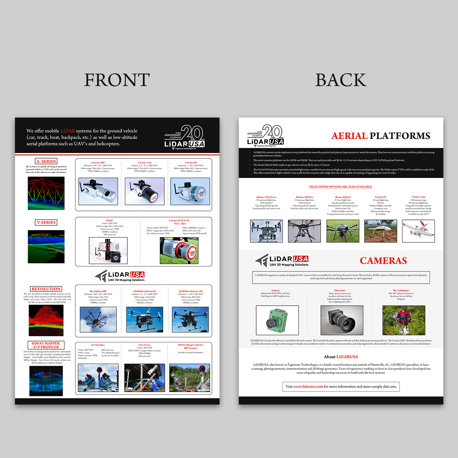 Flyer Design by SWASTIK for Fagerman Technologies Inc. LiDAR USA | Design #21176788