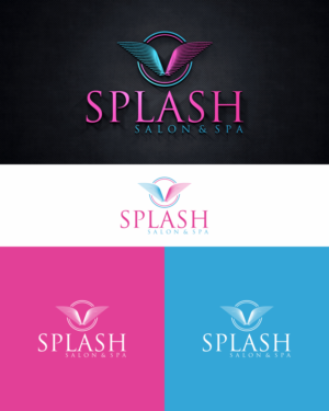 Name - Splash Salon & Spa  (Splash big and Salon & Spa more like a tag line under the name) | Logo Design by tejo