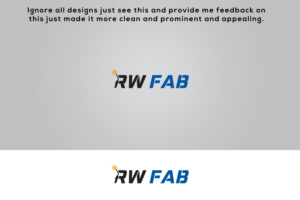 Logo Design by AbdullahDesigns™ for R.W. Fab | Design: #21178265