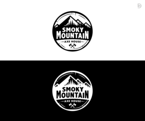 Smoky Mountain Axe House | Logo-Design von D_Mantra