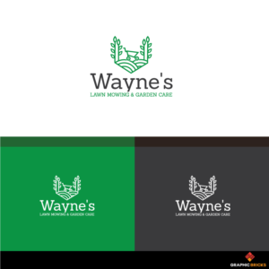 Wayne's Lawn Mowing & Garden Care | Logo Design by Graphic Bricks