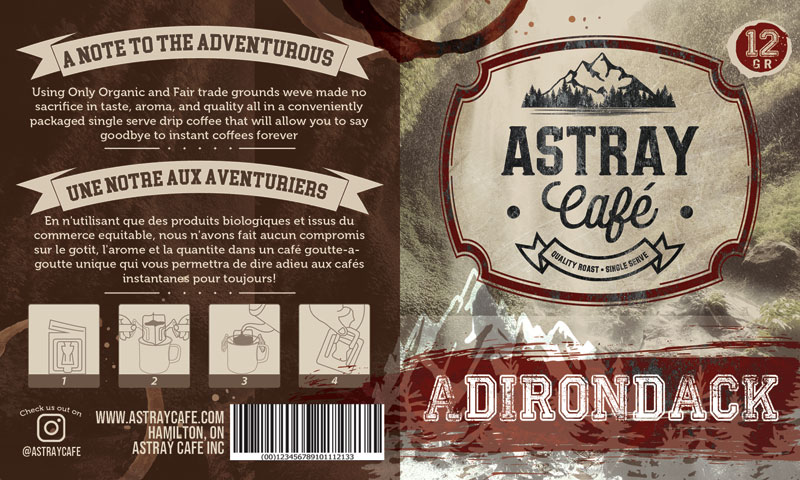 Packaging Design by alessandroevge for Astray Café | Design #21172120
