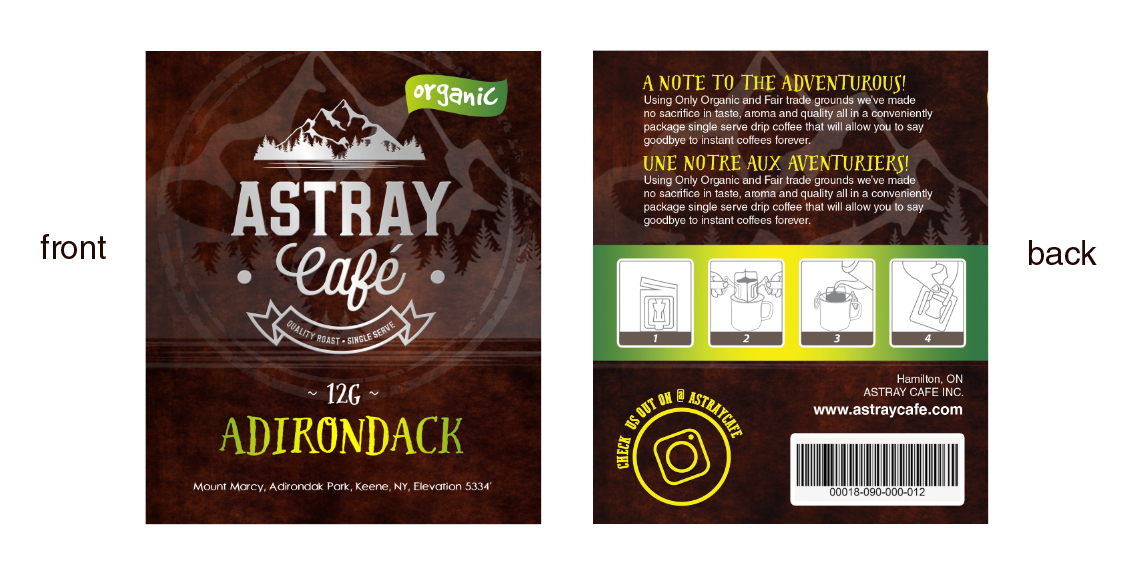 Packaging Design by Phouii for Astray Café | Design #21170064