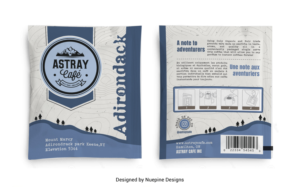 Astray Café retail envelop design | Verpackungs-Design von Nuepine Designs