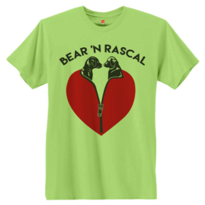 Bear 'n Rascal (2 dogs with humor and personality) | T-shirt Design by creative gravity