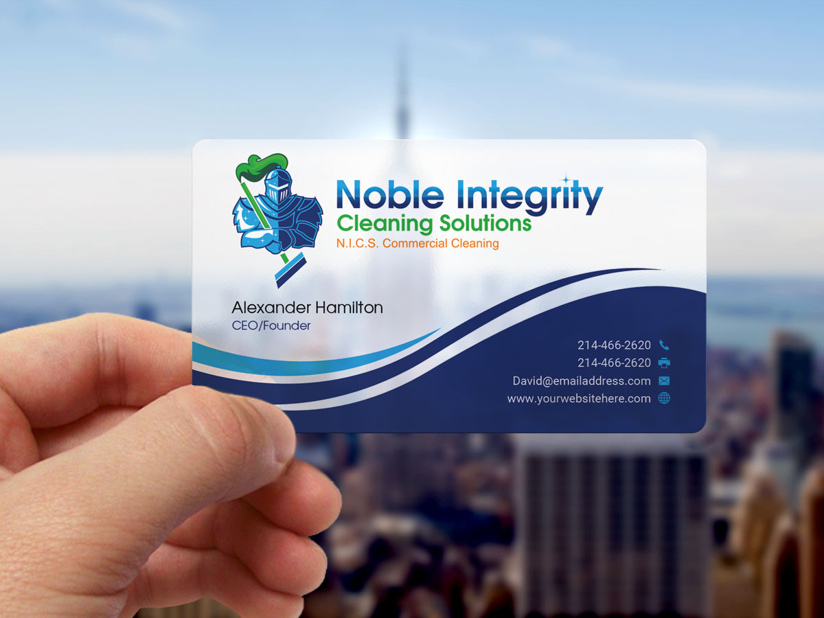 Business Card Design by Sandaruwan for Noble Integrity Cleaning Solutions | Design #21182756