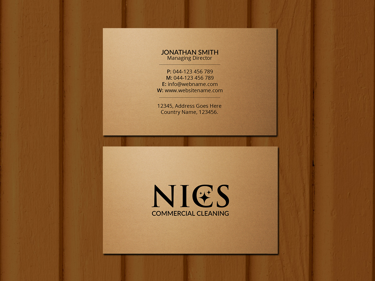 Design de Carte de Visite par Creations Box 2015 pour Noble Integrity Cleaning Solutions | Design #21199323