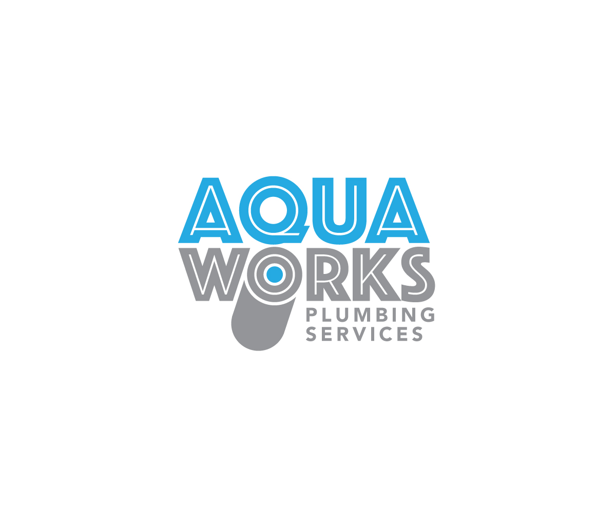 Logo Design by Thomas DeHart for Aqua Works Plumbing Co. | Design #21177840