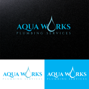Logo Design by Rupok MT for Aqua Works Plumbing Co. | Design: #21173991