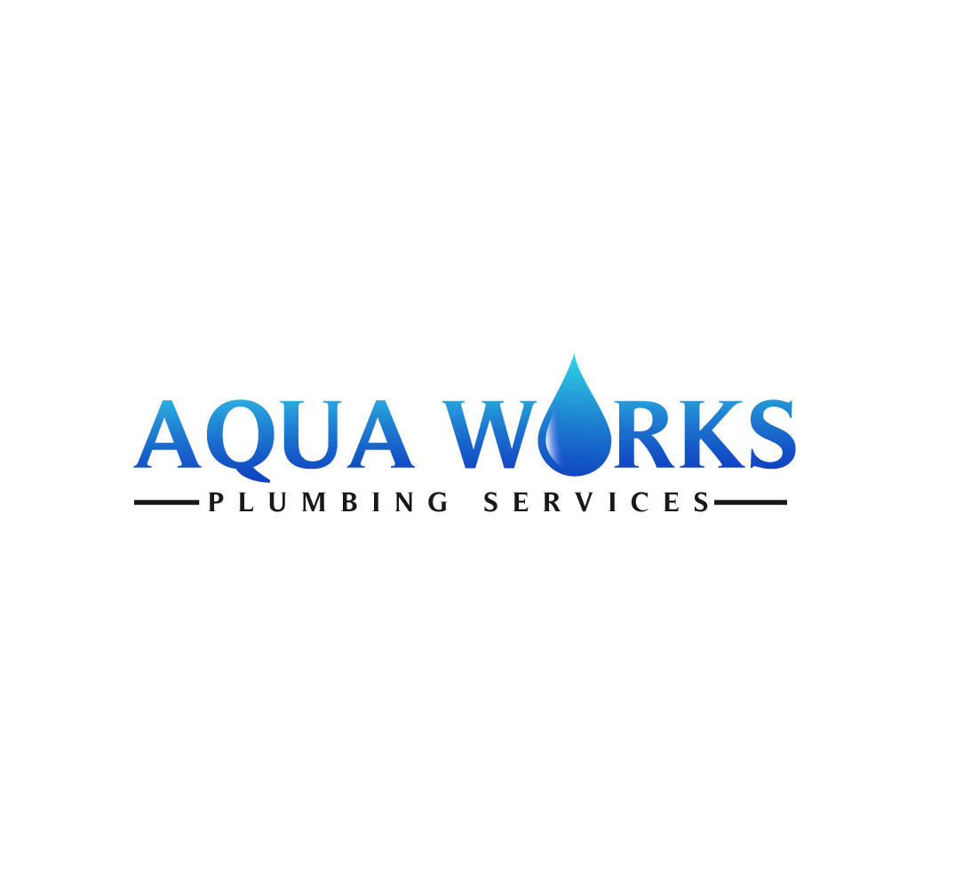 Logo Design by Julogo for Aqua Works Plumbing Co. | Design #21179279