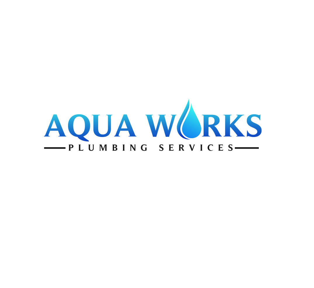 Logo Design by Julogo for Aqua Works Plumbing Co. | Design #21179339