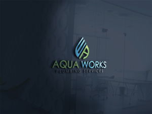 Logo Design by Butta Bomma for Aqua Works Plumbing Co. | Design #21179646