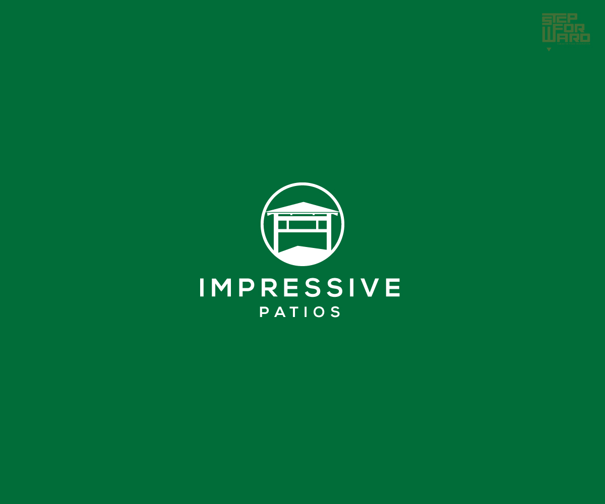 Logo Design by step forward 2 for Impressive Patios | Design #21183544