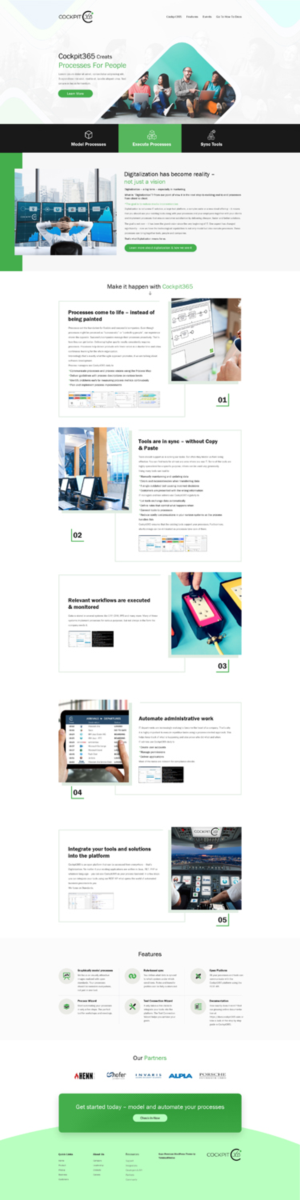 Cockpit365 - Platform for Digitalisation - Web Page | Diseño Web por Tpith