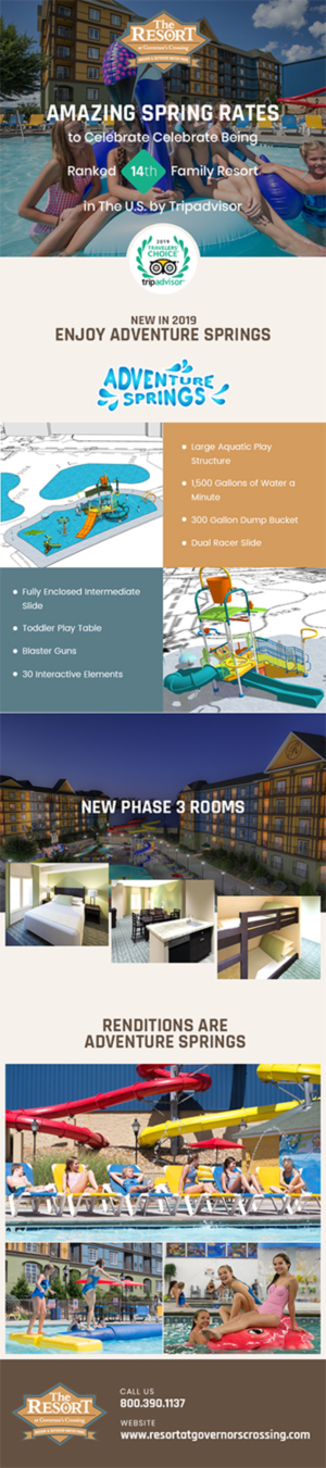 Spring Email Enticing Guest/Potential Guest to spend this Spring Break at The Resort at Governor... | E-Mail Marketing-Design von RupalTechno