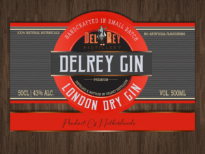 Dutch craft distillery needs labels designed for Gin bottle | Diseño de Etiqueta por rug