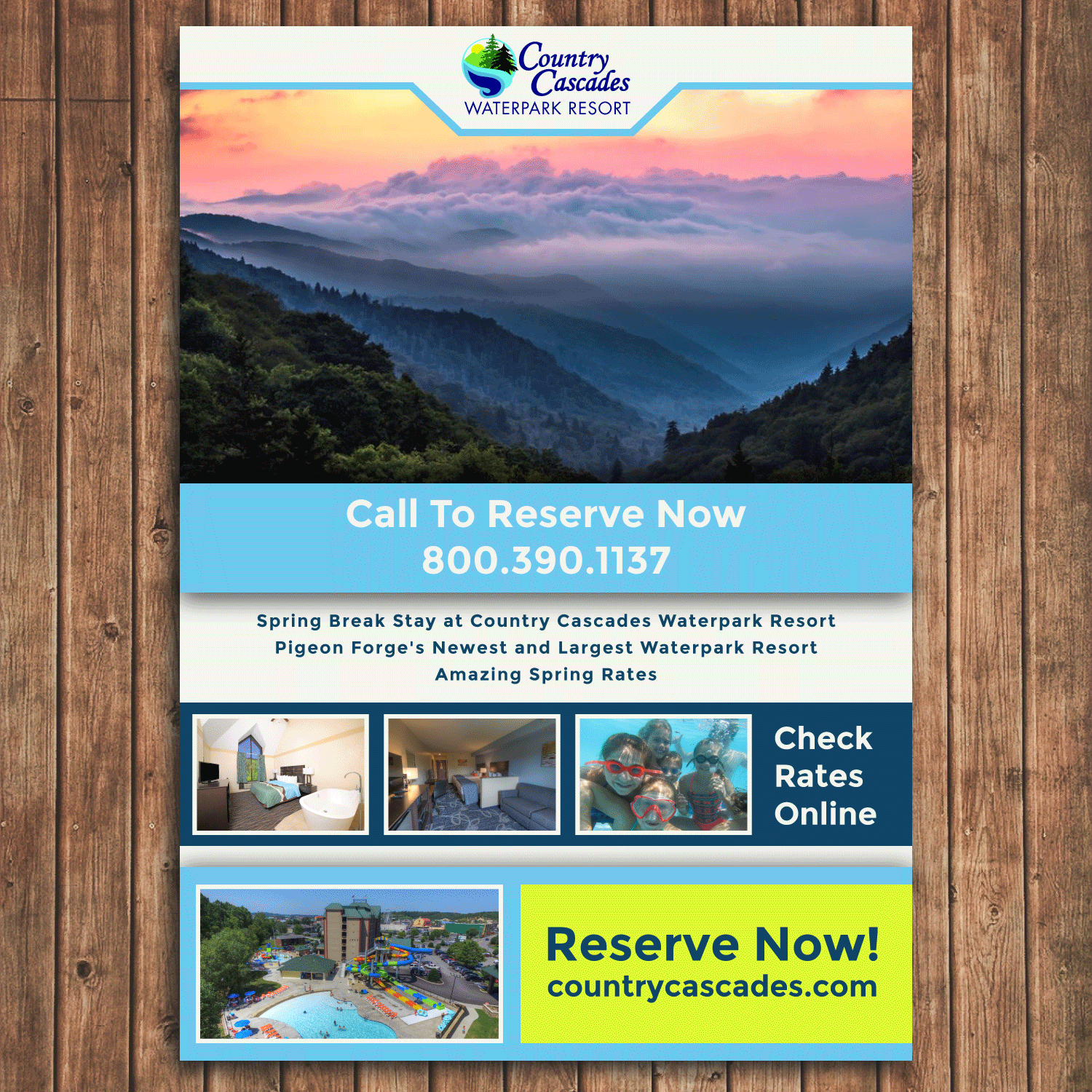 Email Marketing Design by Thanos Tok for Smoky Mountain Resorts | Design #21193394