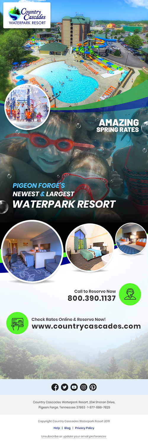 Email Marketing Design by Dzonecreative for Smoky Mountain Resorts | Design #21195093