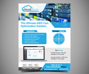 Flyer-Design von Designers Hub für CloudSaver | Design: #21195179