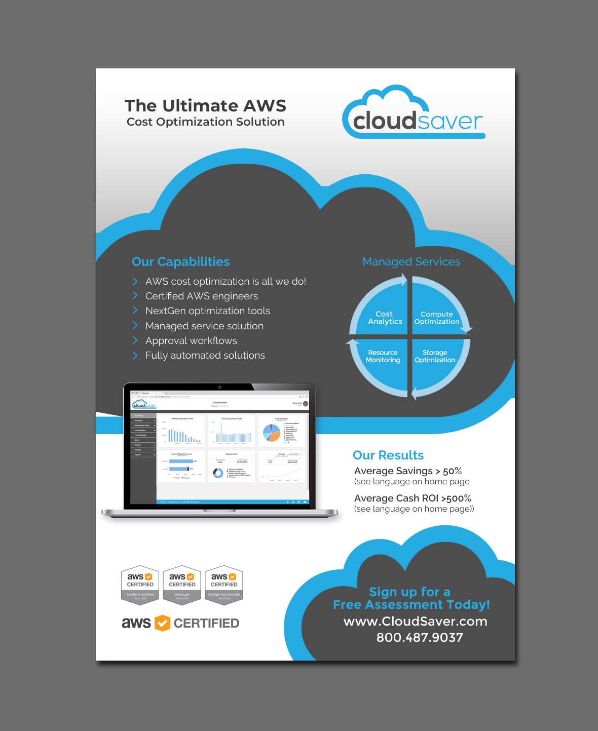 Flyer Design by chandrayaan.creative for CloudSaver | Design #21200533