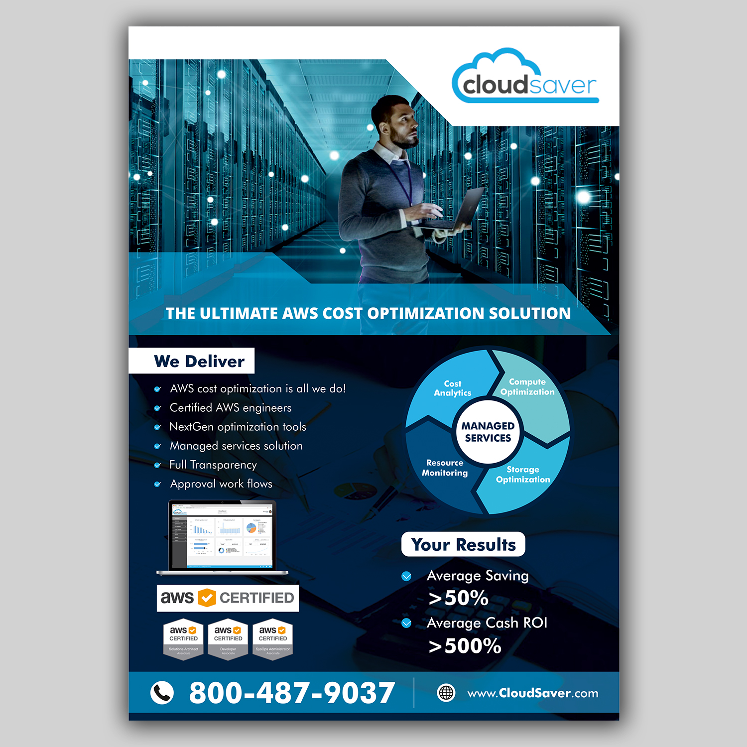 Flyer Design by ecorokerz for CloudSaver | Design #21198352