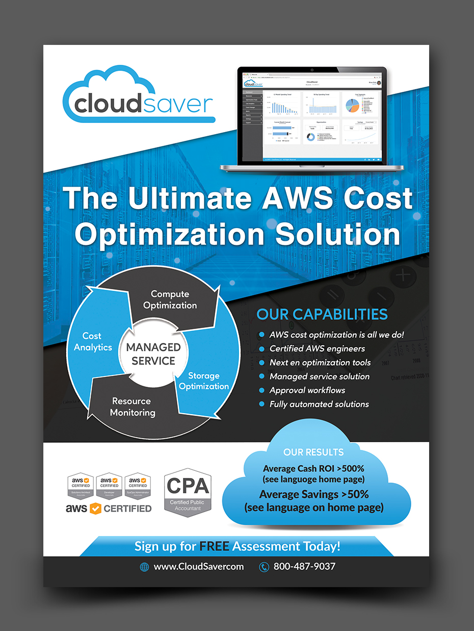 Flyer Design by innovative earth for CloudSaver | Design #21190219