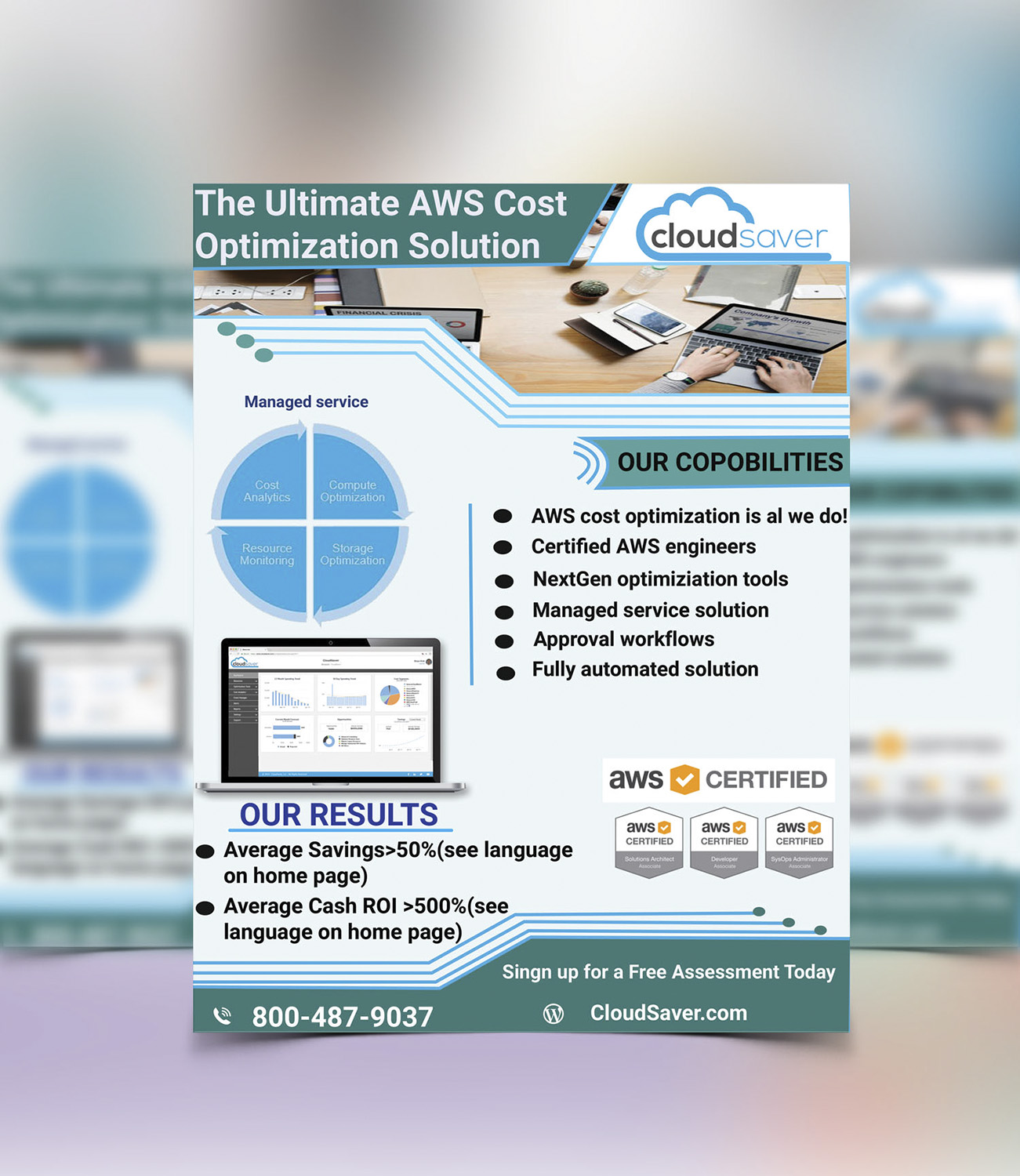 Flyer Design by sabbirhossain230 for CloudSaver | Design #21187312