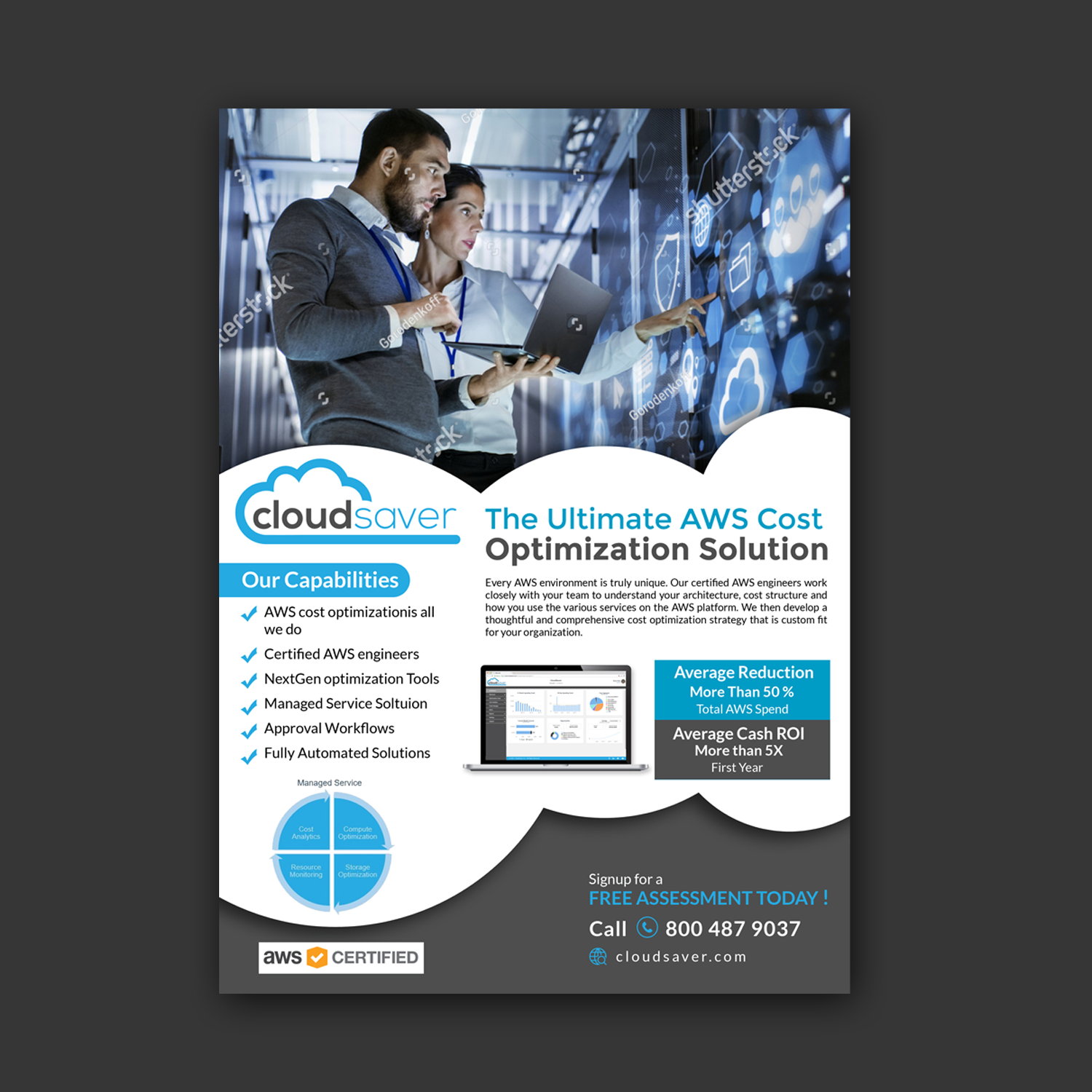 Flyer Design by Schöpfer for CloudSaver | Design #21186512