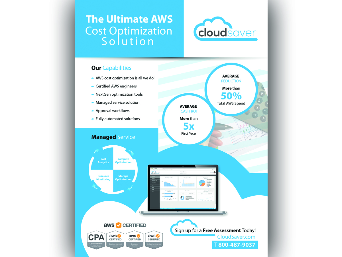 Flyer Design by evieplusdesign for CloudSaver | Design #21186331