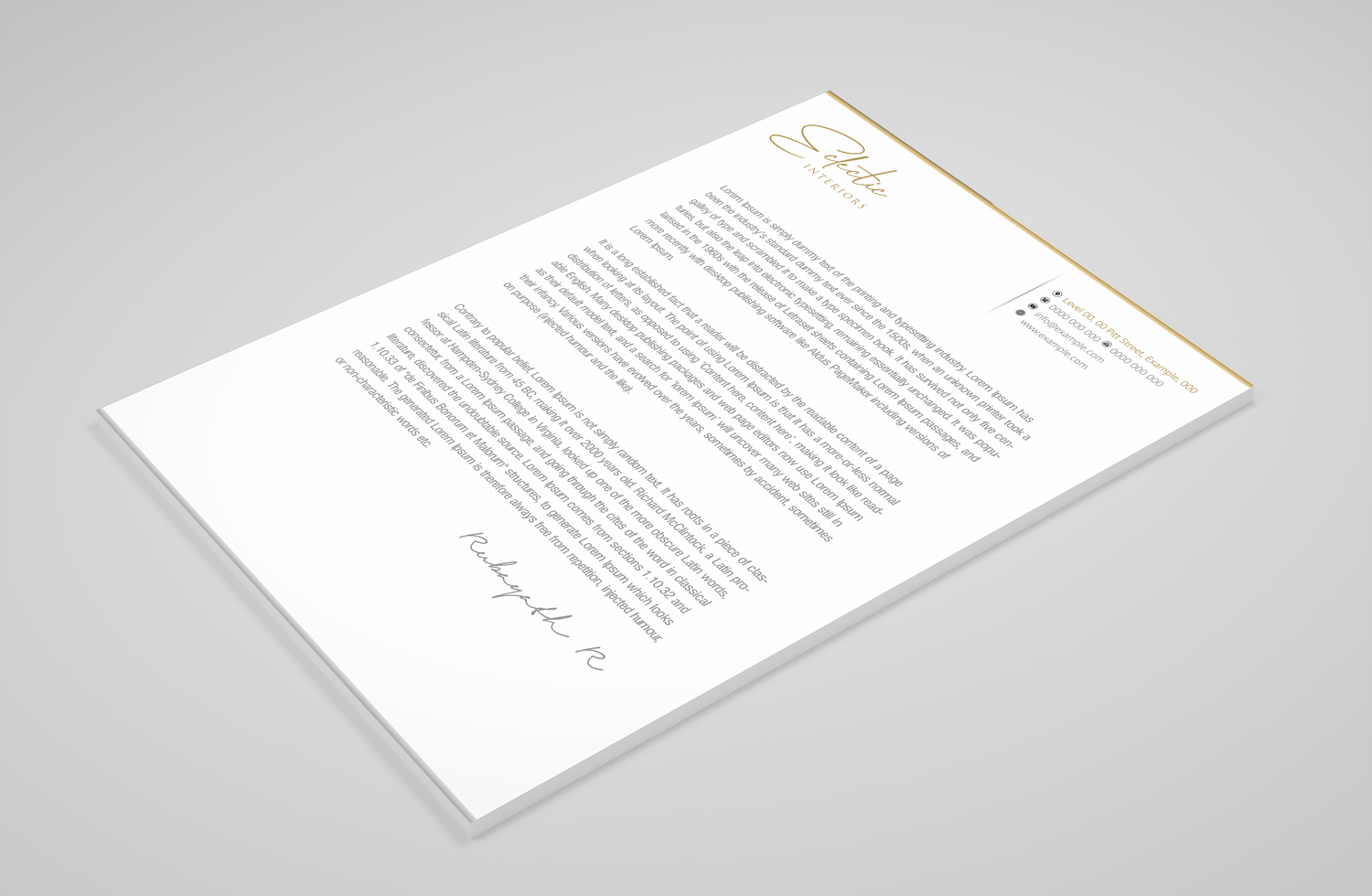 Stationery Design by Petter Goms for UNii  | Design #21209789