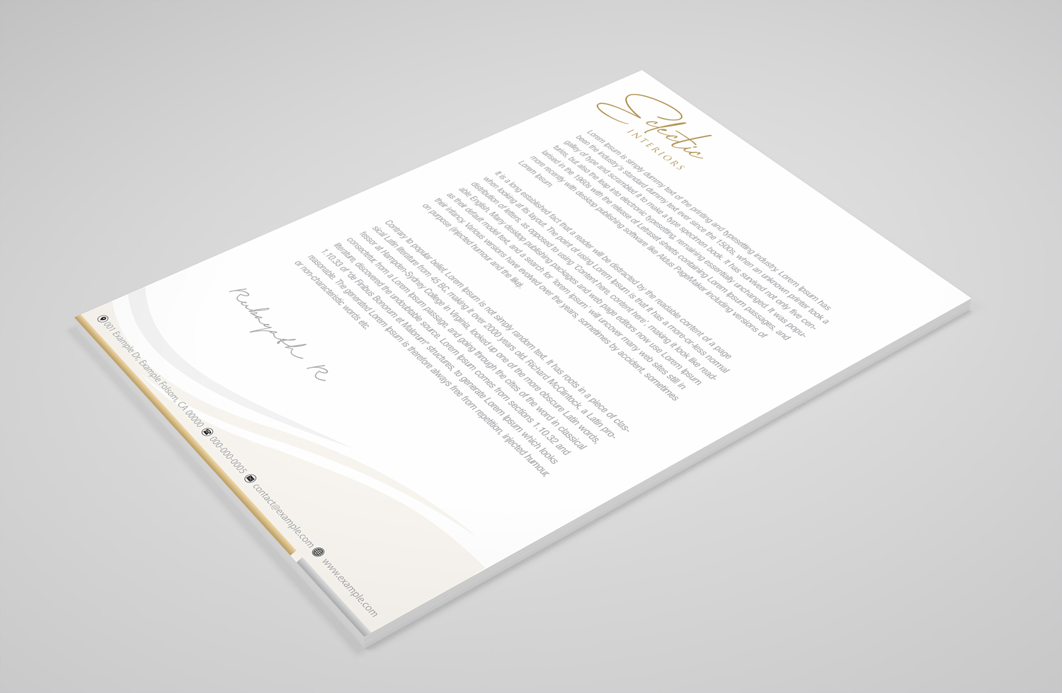 Stationery Design by Petter Goms for UNii  | Design #21211072