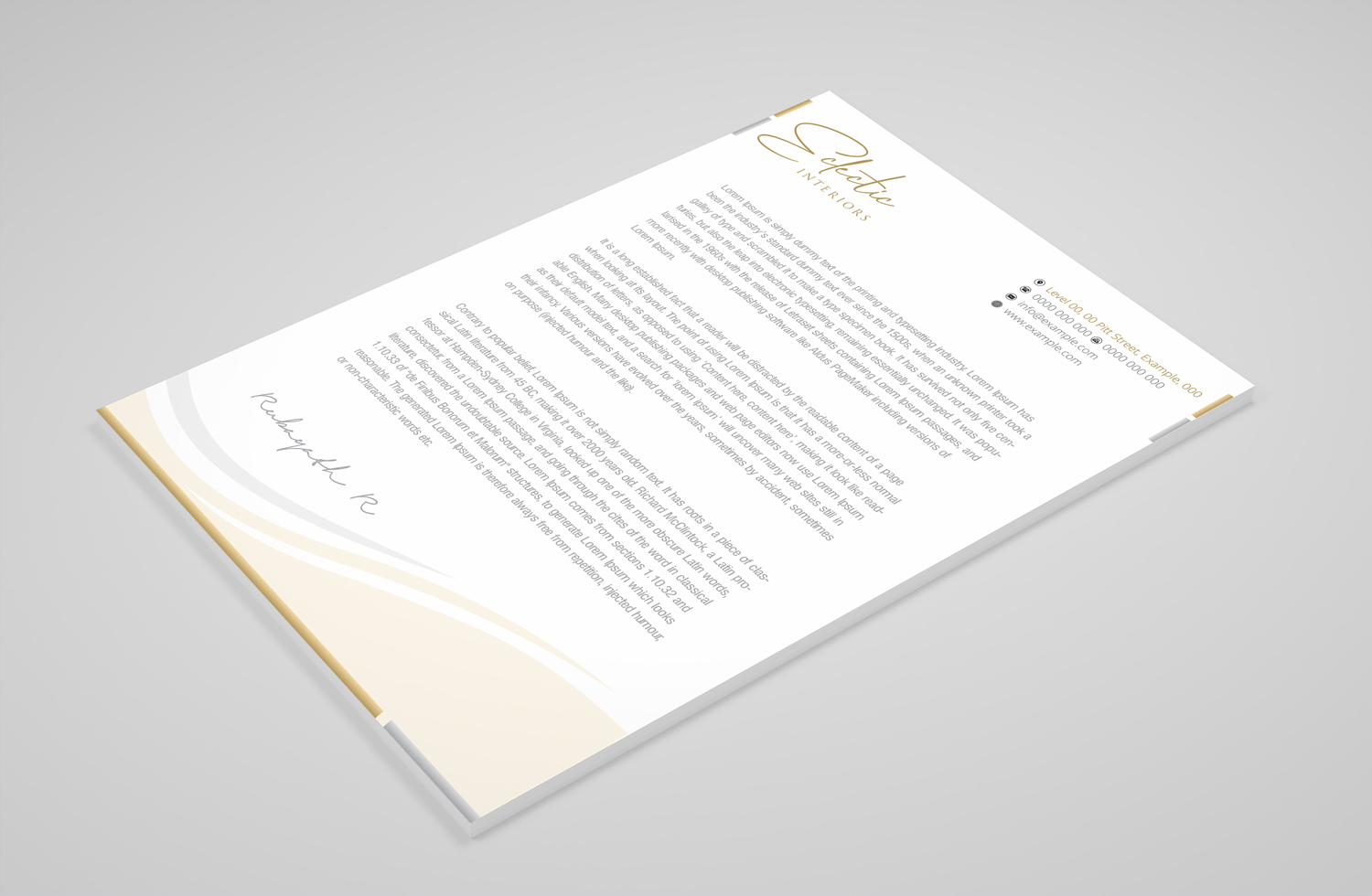 Stationery Design by Petter Goms for UNii  | Design #21213181