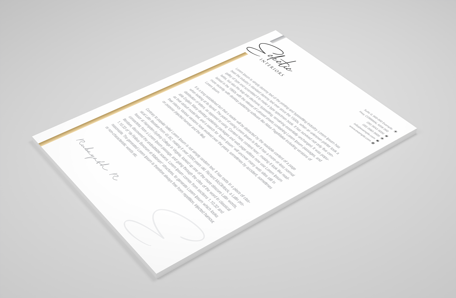 Stationery Design by Petter Goms for UNii  | Design #21213191