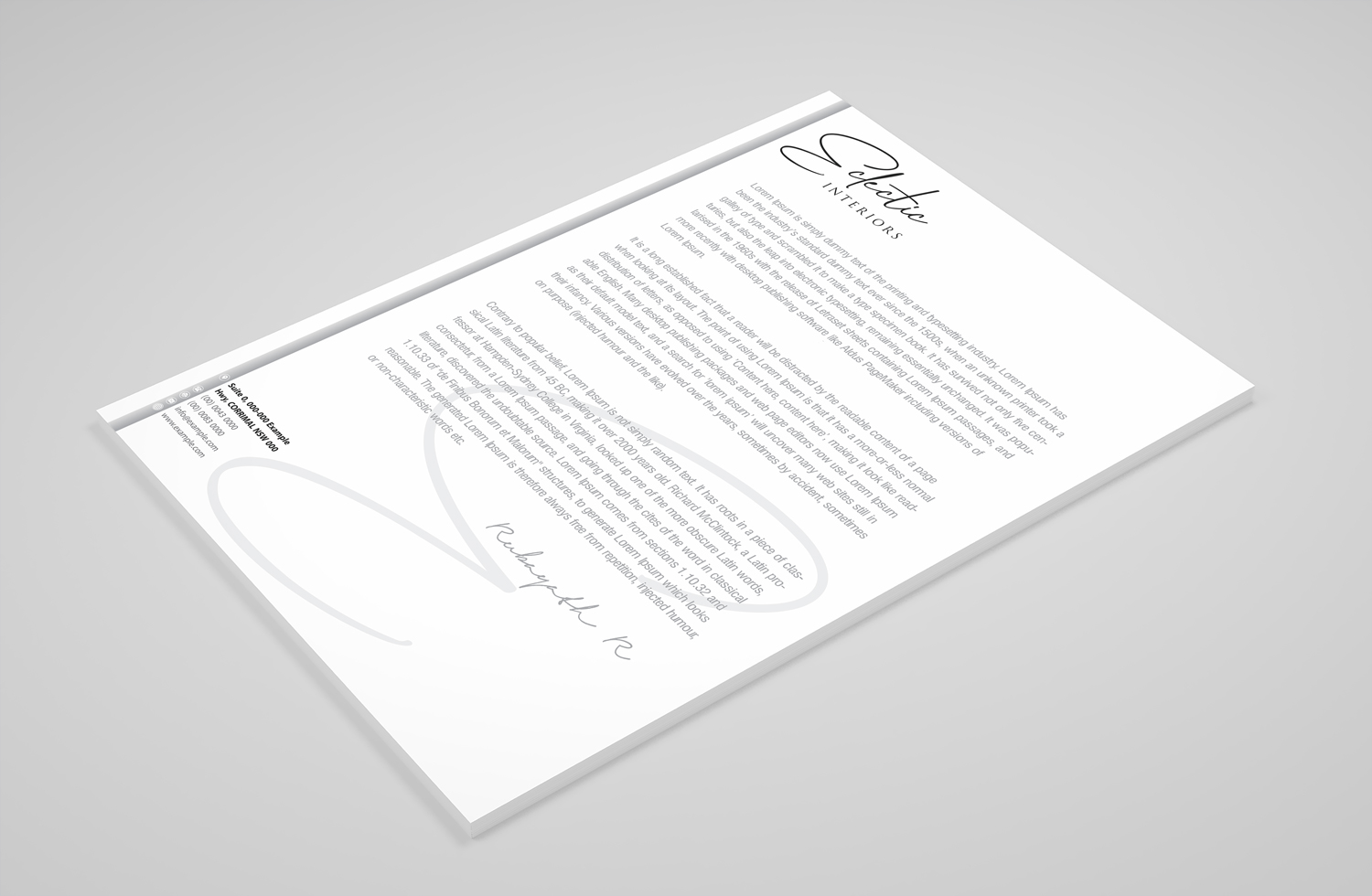 Stationery Design by Petter Goms for UNii  | Design #21213212
