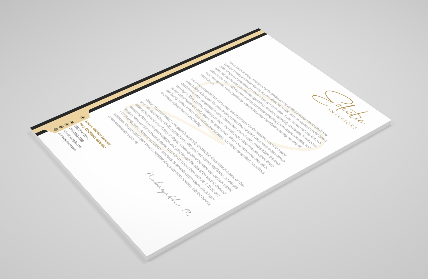 Stationery Design by Petter Goms for UNii  | Design #21213232