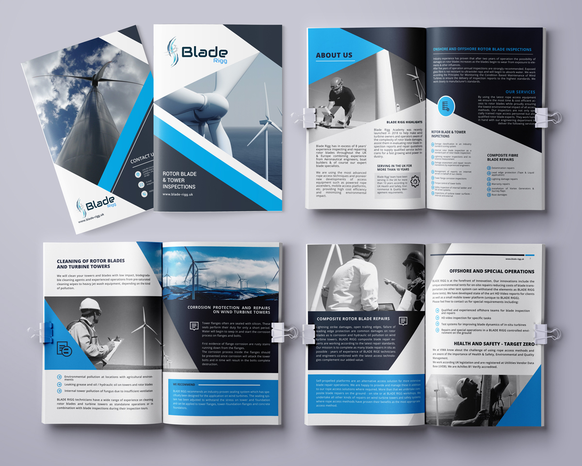 Diseño de Flyer por Ena para Blade Rigg Ltd | Diseño #21202954