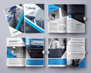 Wind Turbine Blade Repair Brochure | Diseño de Flyer por Ena
