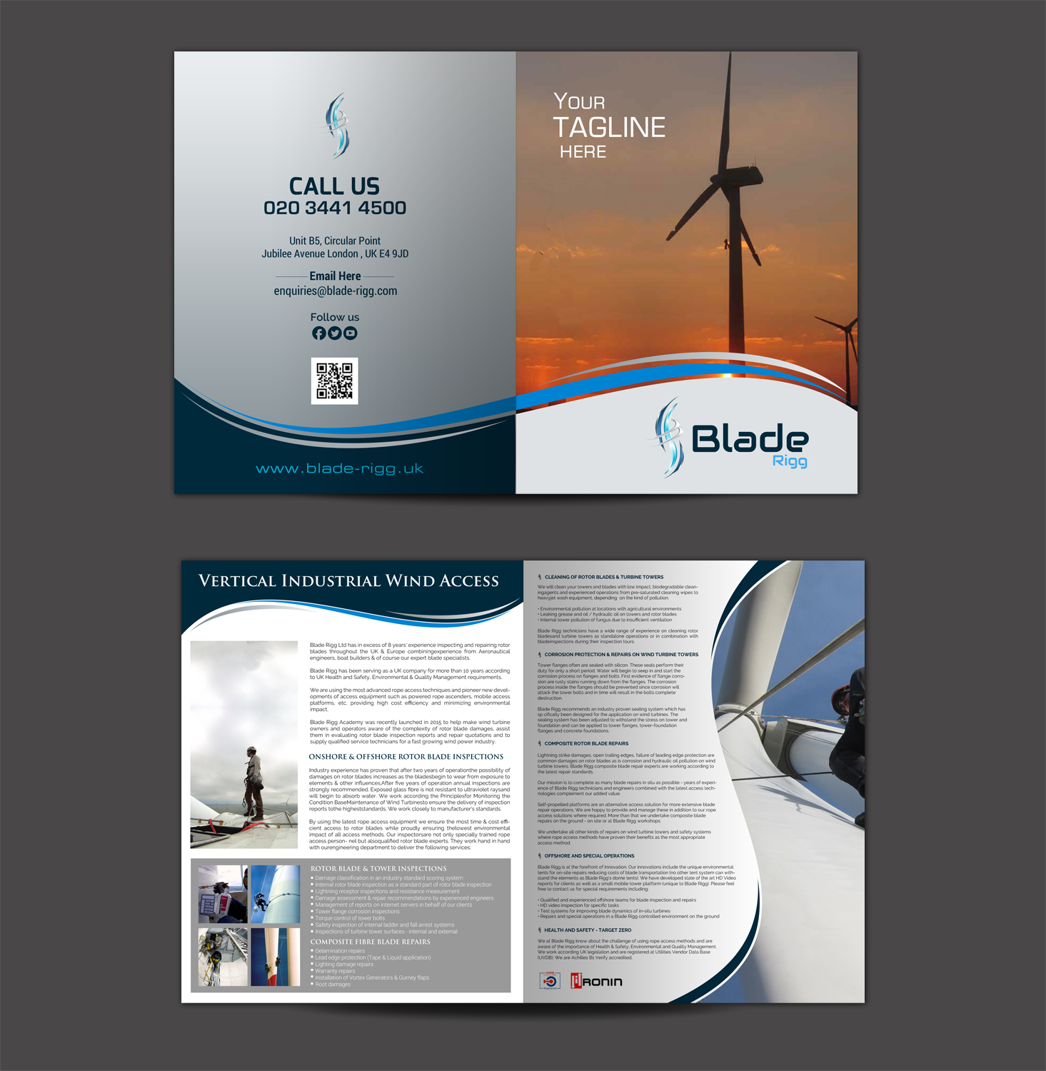 Design de Flyer par chandrayaan.creative pour Blade Rigg Ltd | Design #21207984