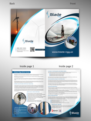 Wind Turbine Blade Repair Brochure | Diseño de Flyer por innovative earth