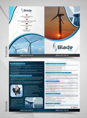 Wind Turbine Blade Repair Brochure | Diseño de Flyer por SAI DESIGNS