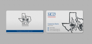 Business Card Design by INDIAN_Ashok for MC K9 Training | Design: #21200704