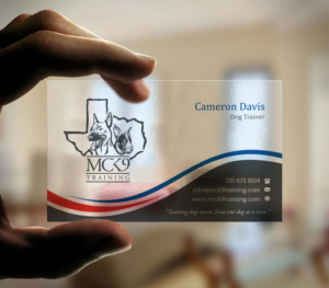 Business Card Design by INDIAN_Ashok for MC K9 Training | Design: #21200708