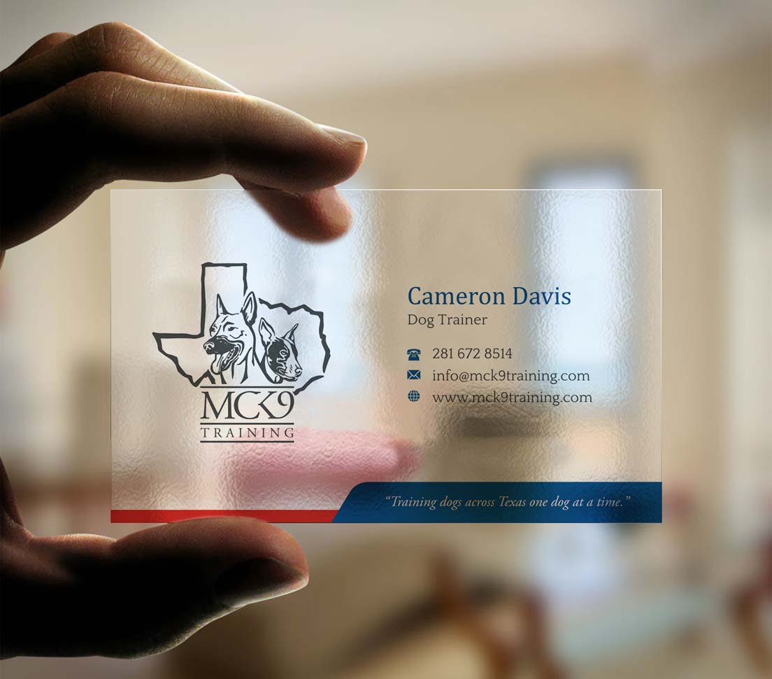 Business Card Design by INDIAN_Ashok for MC K9 Training | Design #21200716