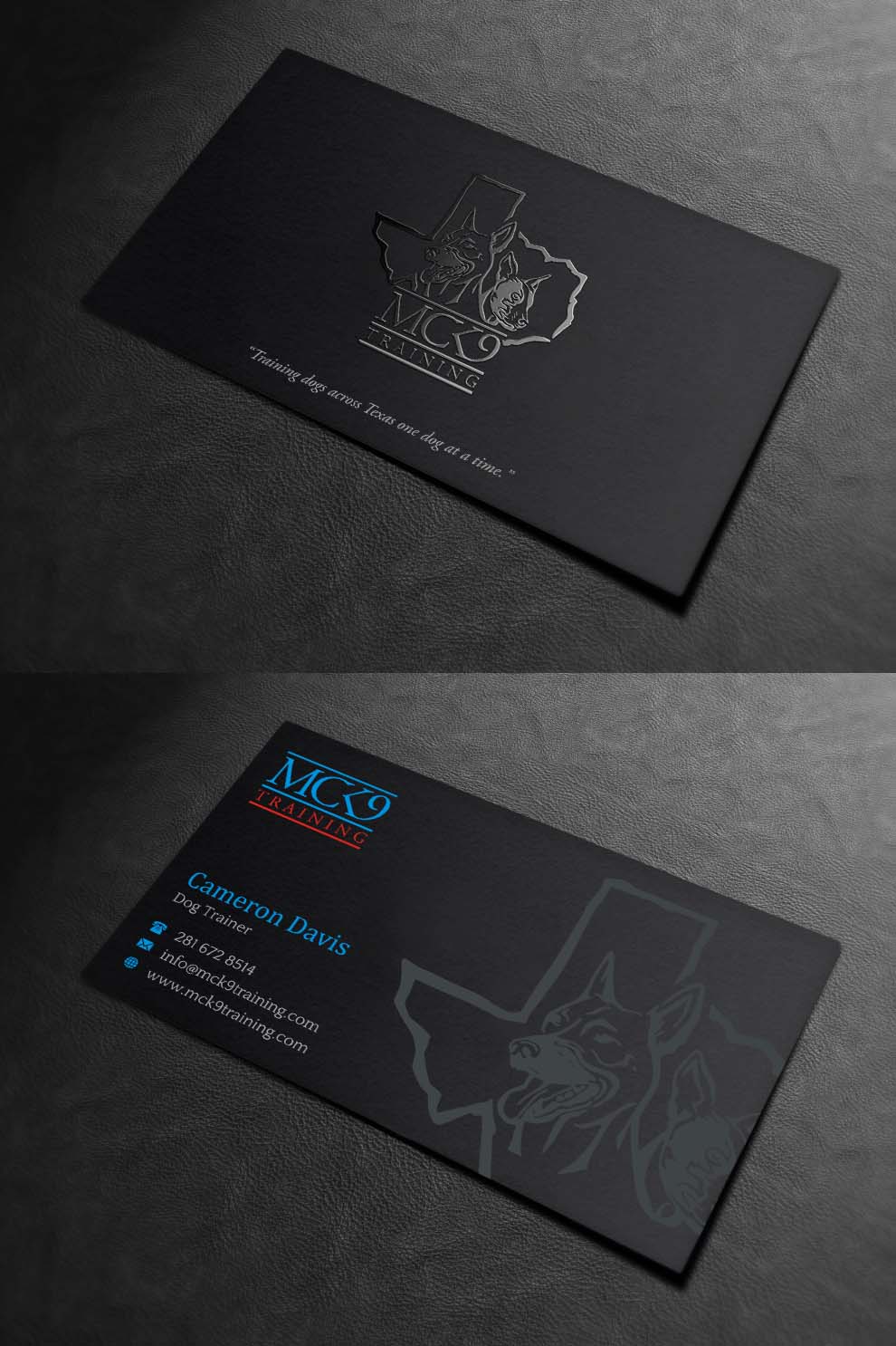 Business Card Design by INDIAN_Ashok for MC K9 Training | Design #21200890