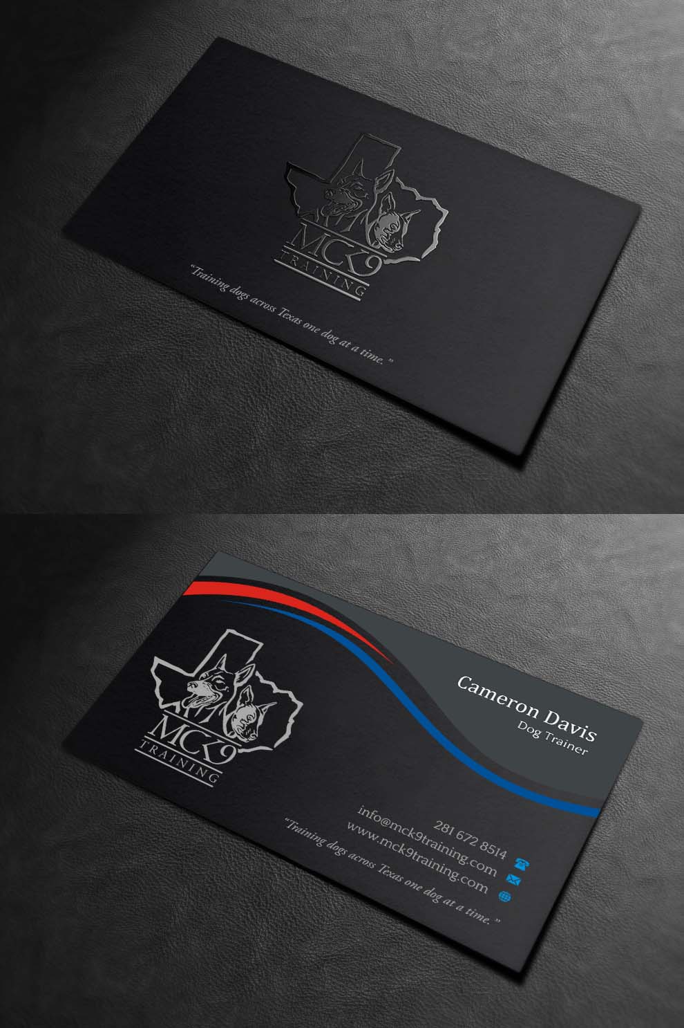 Business Card Design by INDIAN_Ashok for MC K9 Training | Design #21200892