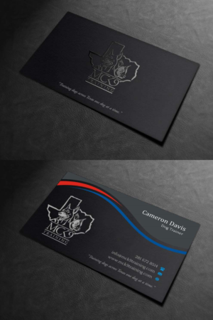 Business Card Design by INDIAN_Ashok for MC K9 Training | Design: #21200892