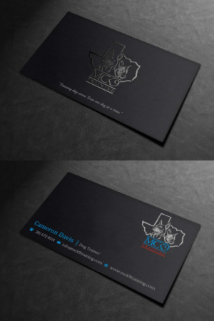 Business Card Design by INDIAN_Ashok for MC K9 Training | Design: #21200893